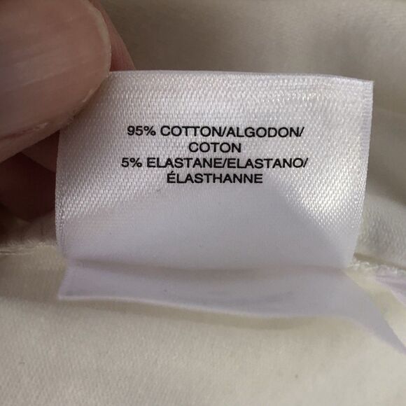 Anne Klein Women’s Scalloped Neck Tank Bright White Size Large NWT - Picture 14 of 15